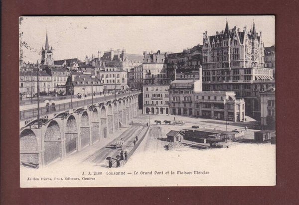 LAUSANNE - Flon - Maison Mercier - 1908