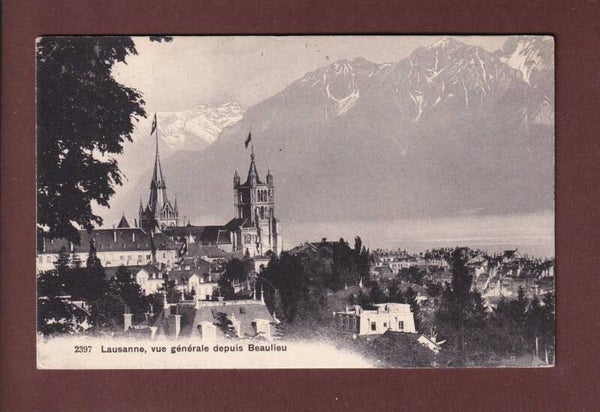LAUSANNE depuis Beaulieu - 1910