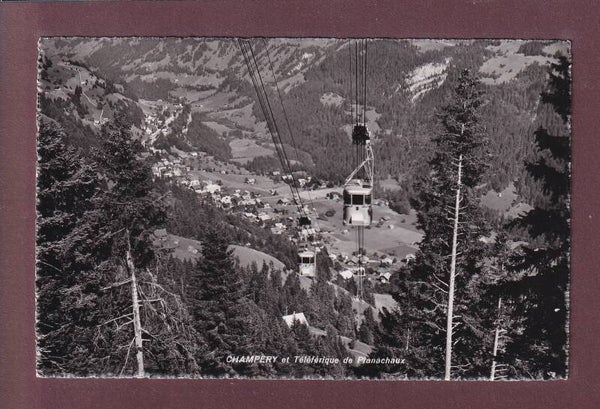 CHAMPERY - Téléférique de Planachaux - 1945