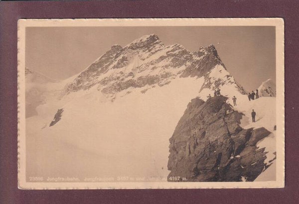 Jungfraubahn - JUNGFRAUJOCH und Jungfrau - Leute - 1921