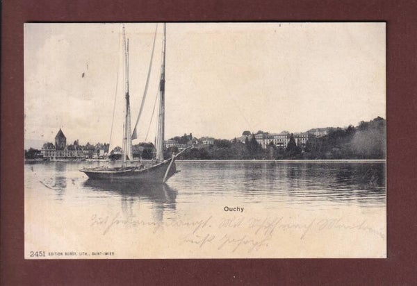 LAUSANNE - Ouchy - Barque du Léman - 1902