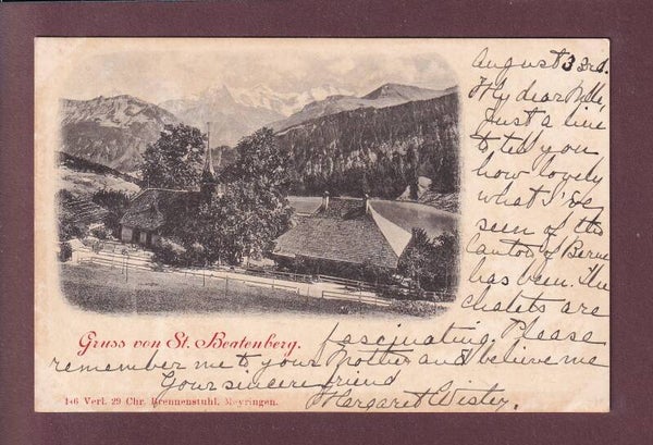 Gruss von ST. BEATENBERG - 1904