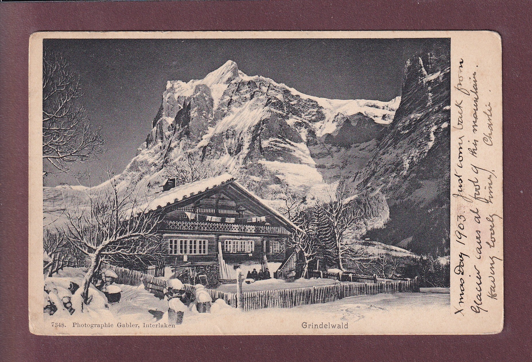 GRINDELWALD - Teil mit Wetterhorn - 1903