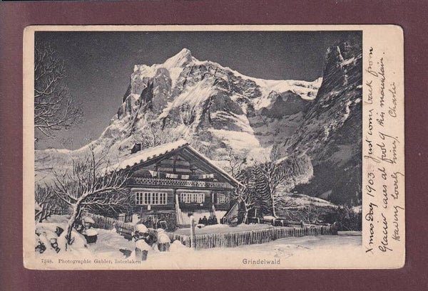 GRINDELWALD - Teil mit Wetterhorn - 1903