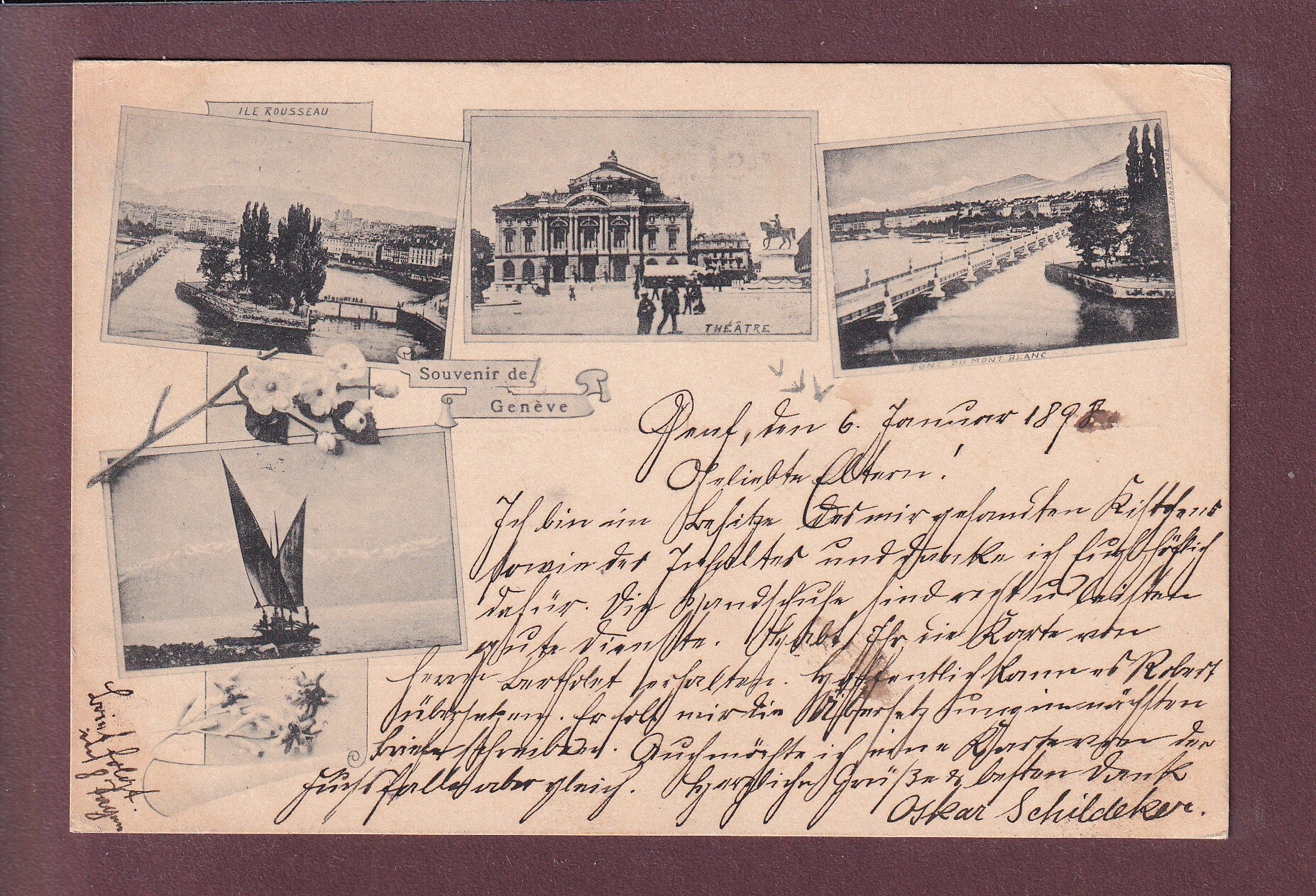 Souvenir de GENEVE - 1898