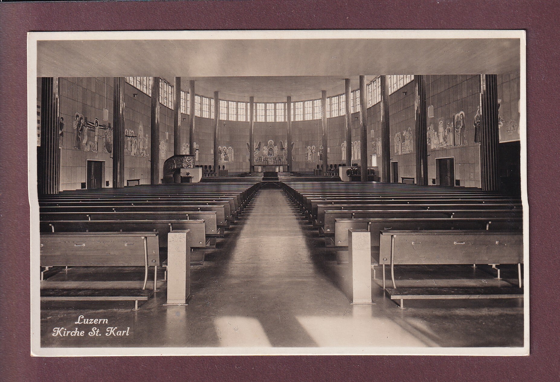 LUZERN - Kirche St. Karl - 1944