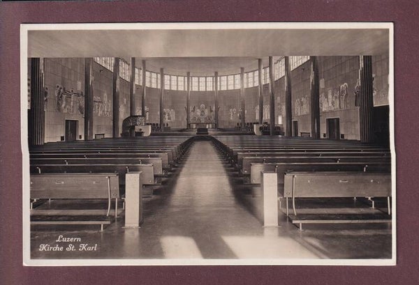 LUZERN - Kirche St. Karl - 1944