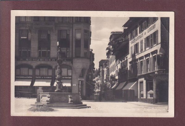 LUZERN - Kapellengasse - Fritschibrunnen - 1933 // Eckbug //