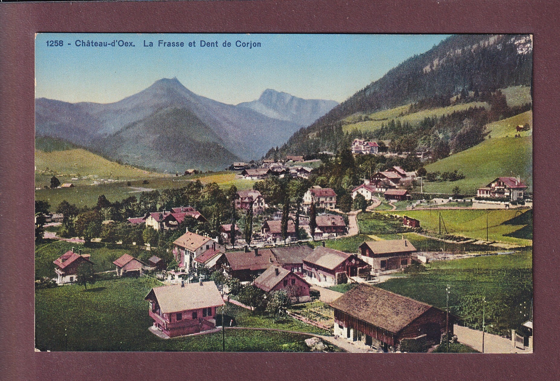 CHÂTEAU D'OEX - La Frasse - Dent de Corjon