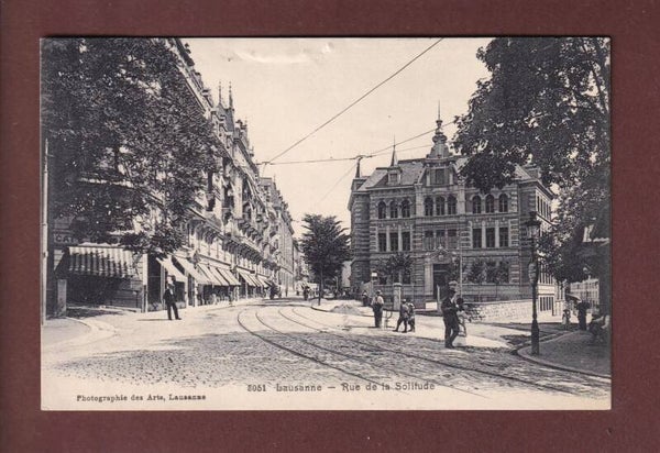 LAUSANNE Rue de la Solitude 1906 // léger défaut en-haut //
