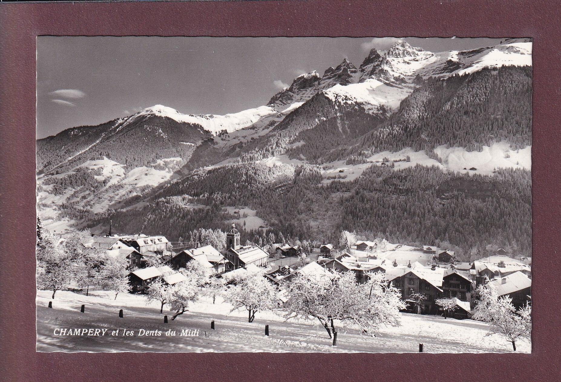 CHAMPERY sous la neige - Dents du Midi