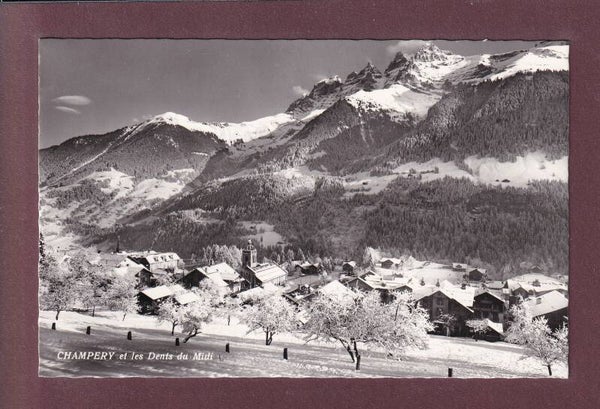 CHAMPERY sous la neige - Dents du Midi