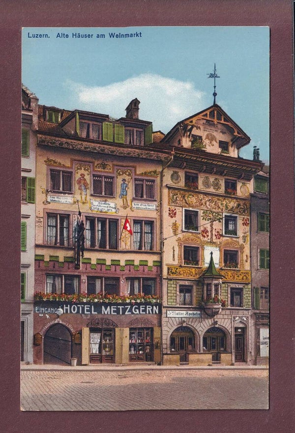 LUZERN - Alte Häuser am Weinmarkt