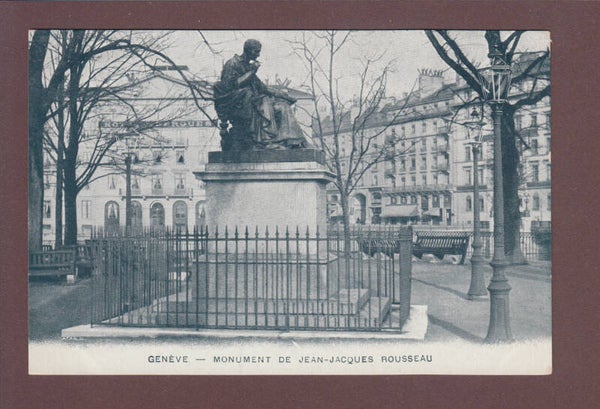 GENEVE - Monument J.-J. Rousseau