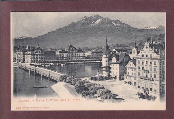LUZERN - Neue Brücke - Pilatus