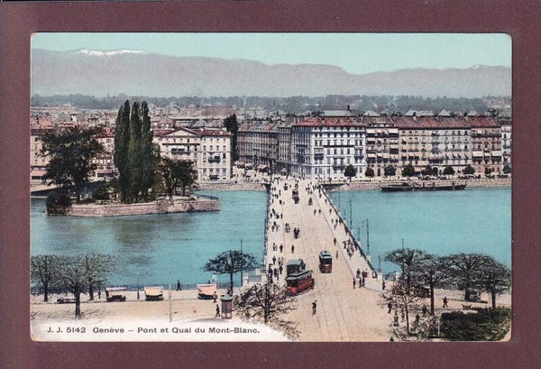 GENEVE - Pont et Quai du Mont-Blanc