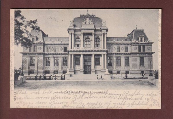 LAUSANNE - Tribunal Fédéral - 1899