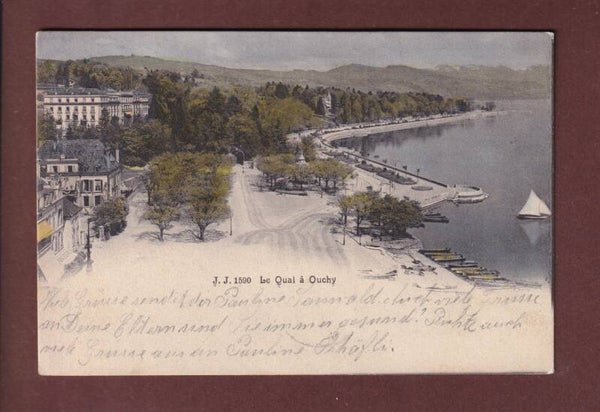 LAUSANNE - Quai d'Ouchy - 1905
