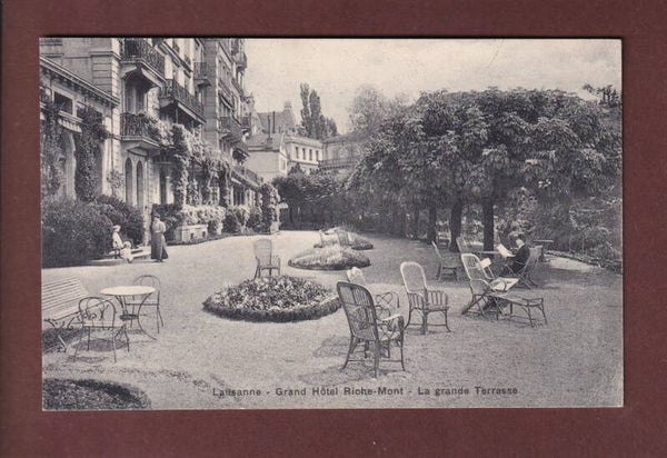 LAUSANNE - Hôtel Richemont - Terrasse - 1915