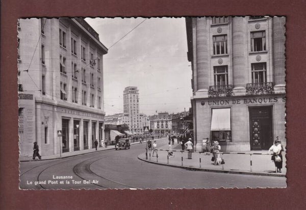 LAUSANNE - UBS - Tour Bel-Air - Auto - 1944