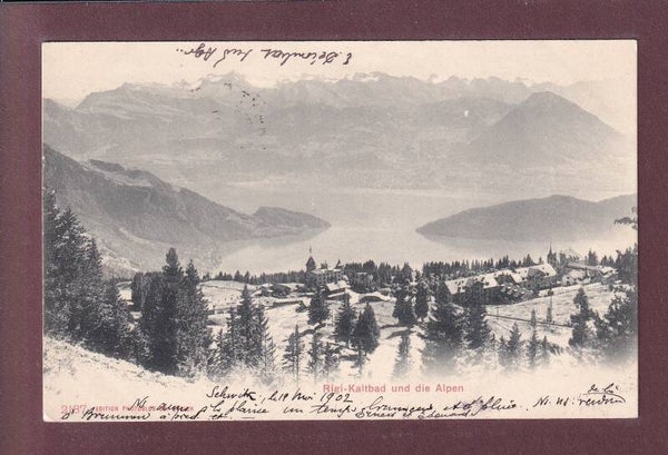 RIGI-KALTBAD und die Alpen - 1902