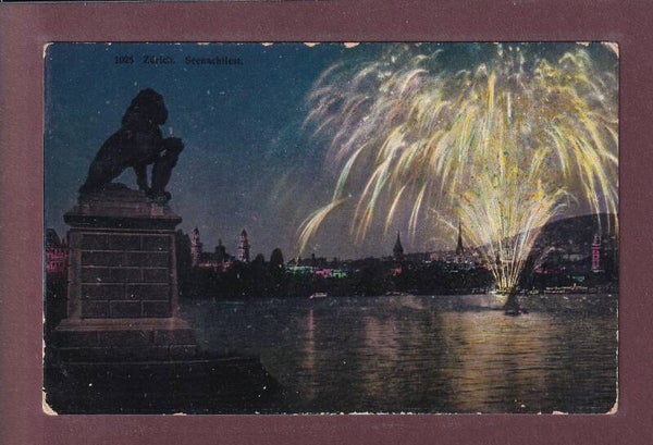 ZÜRICH - Löwe - Seenachtfest - 1908