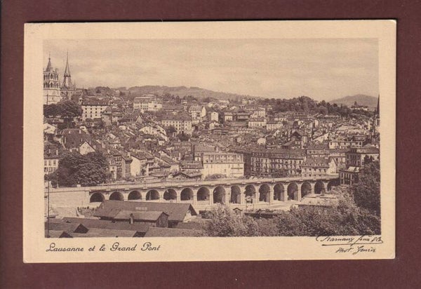LAUSANNE - Grand Pont - 1920