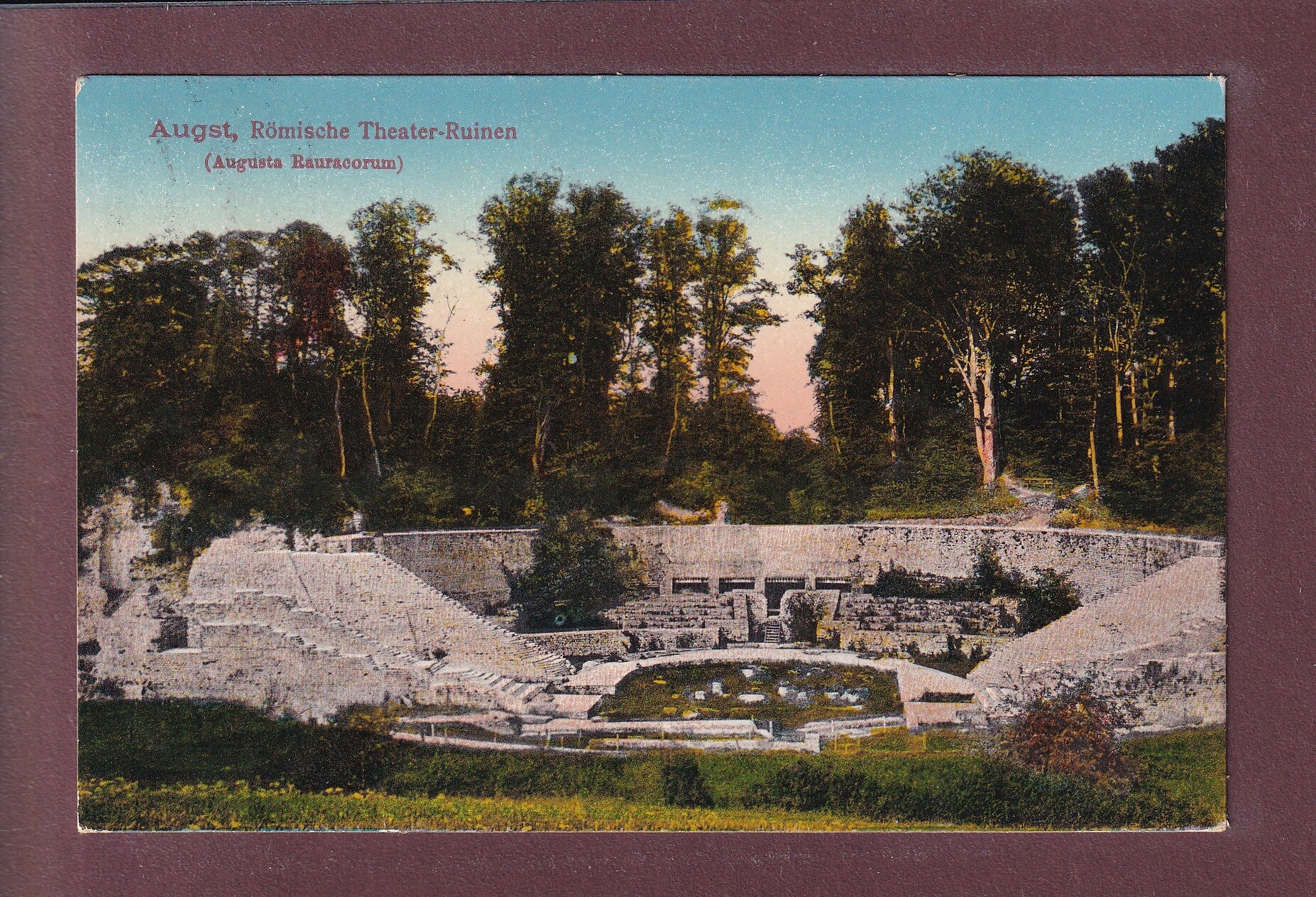 AUGST - Römische Theater-Ruinen - 1918