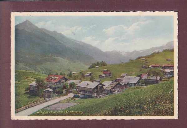 LA FORCLAZ - Pic Chaussy - 1936 // pli d'angle //