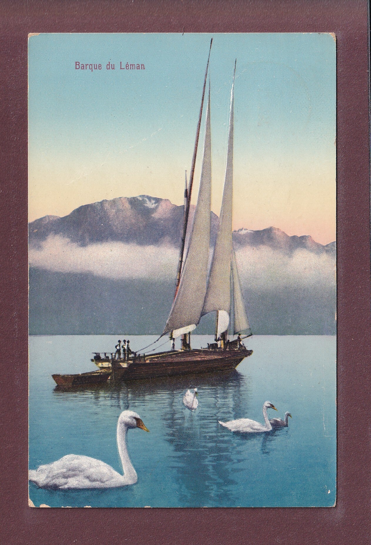 BARQUE DU LEMAN - Cygnes - 1912