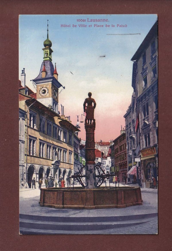 LAUSANNE - Fontaine de la Palud - 1928