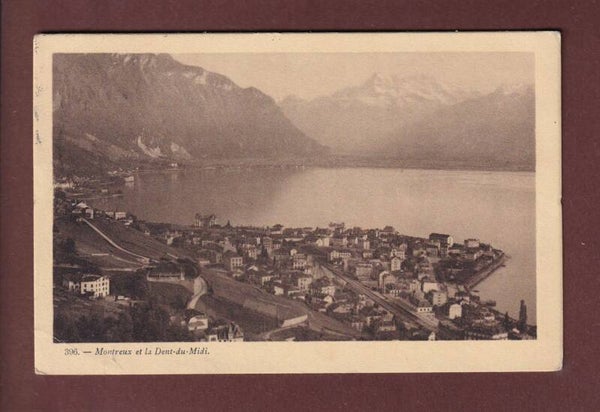 MONTREUX - Dents du Midi - 1912 // pli d'angle //