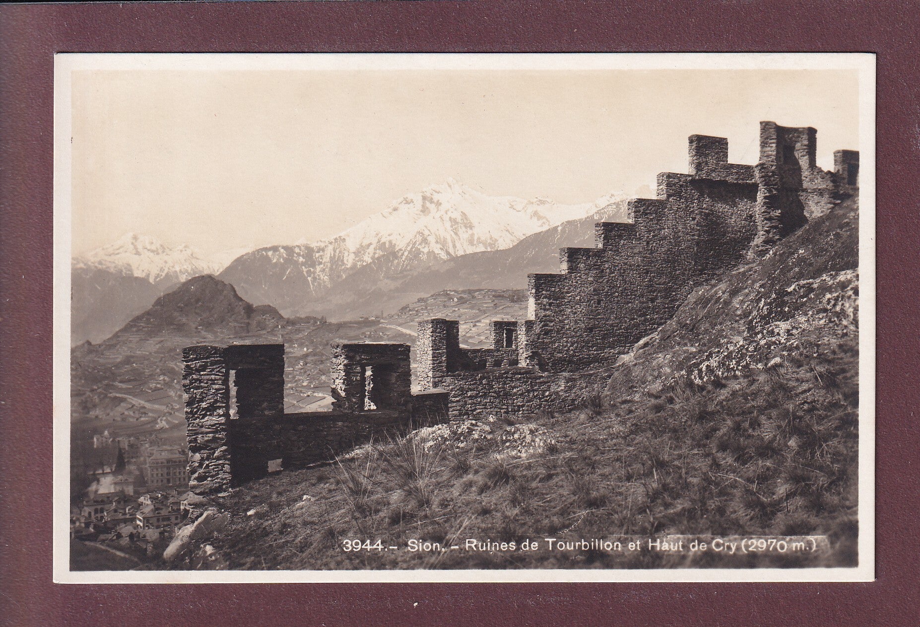 SION - Ruines de Tourbillon - Haut de Cry