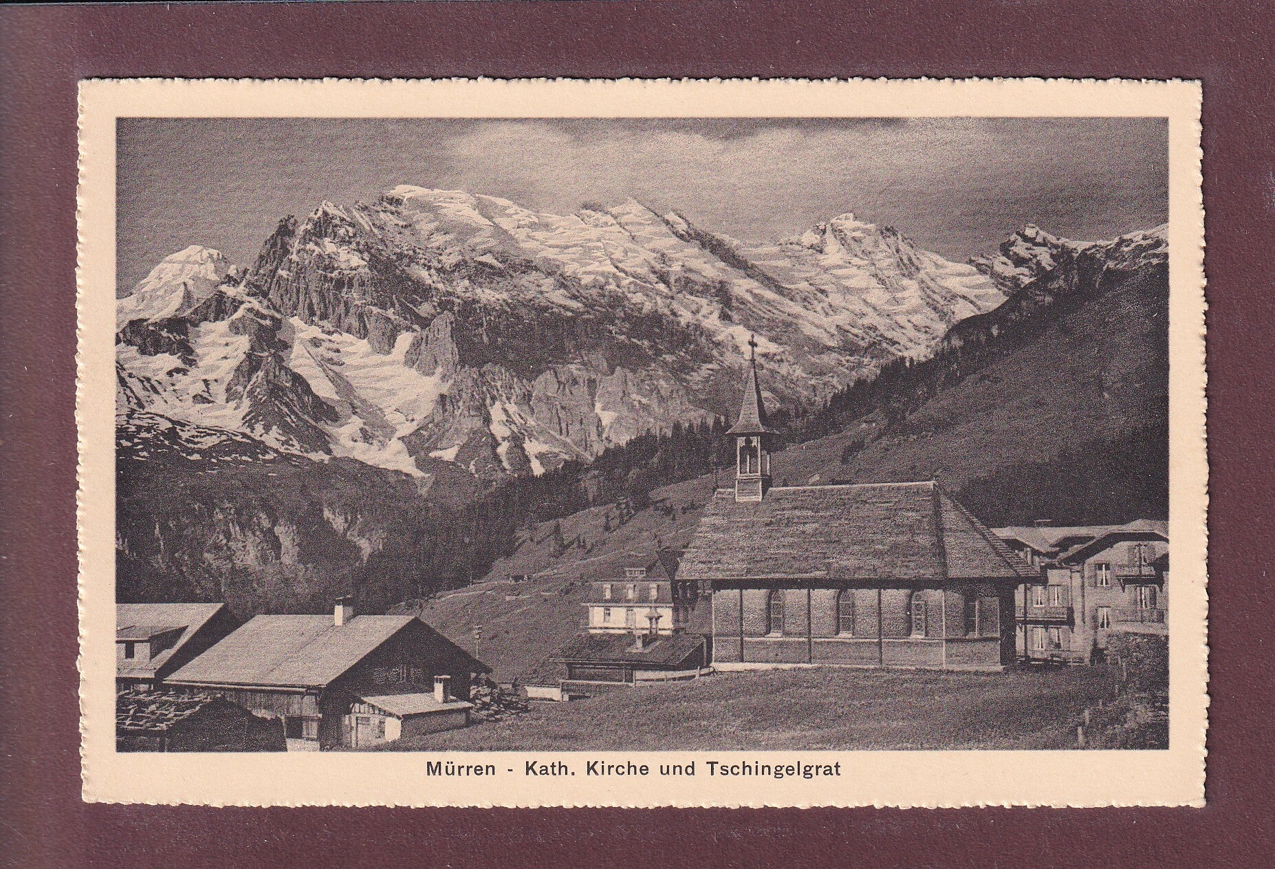 MÜRREN - Kirche - Tschingelgrat
