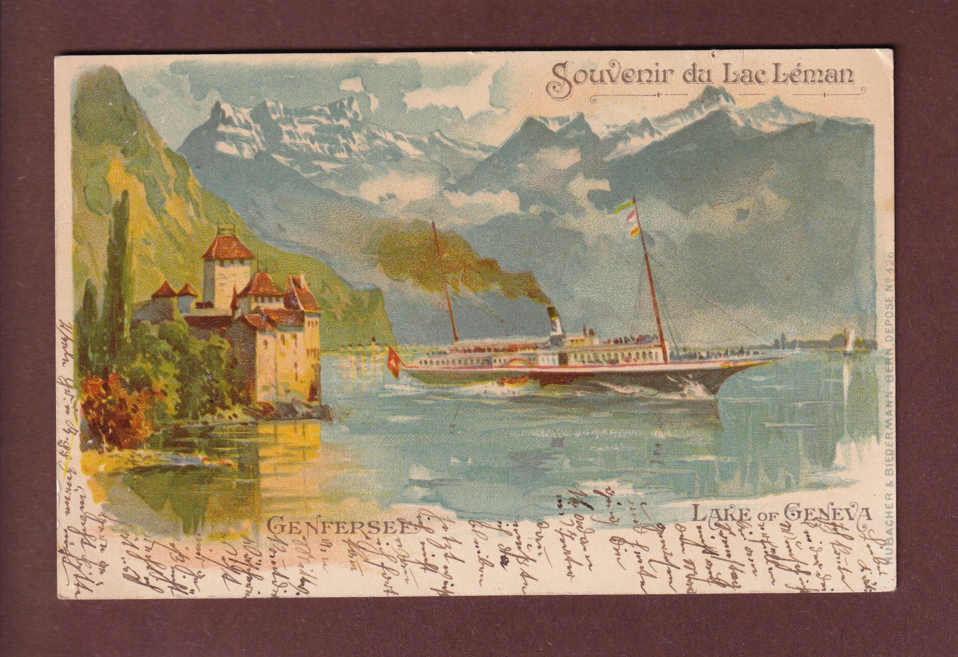 Château de CHILLON - Bateau CGN - 1901