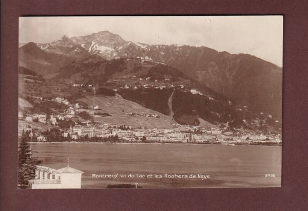 MONTREUX vu du lac - 1923