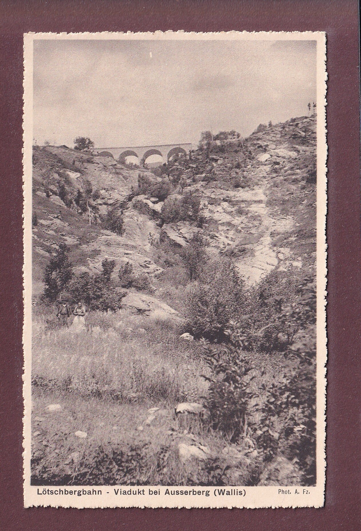 Lötschbergbahn - VIADUKT BEI AUSSERBERG
