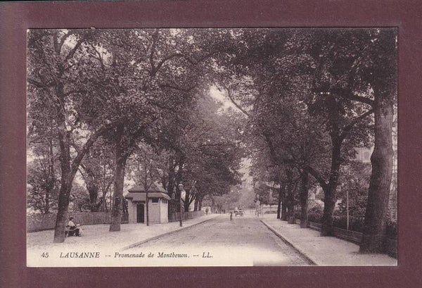 LAUSANNE - Promenade de Montbenon - 1913