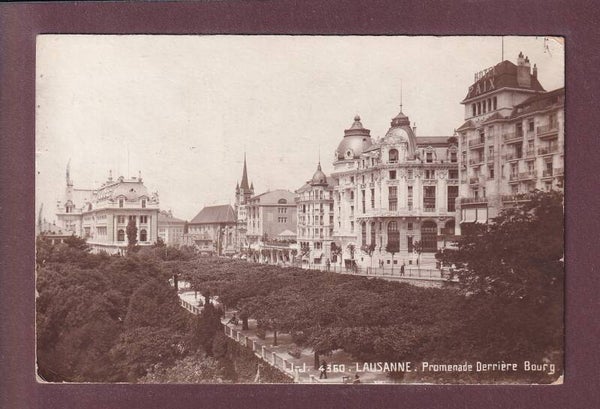LAUSANNE - Promenade derrière Bourg - 1923