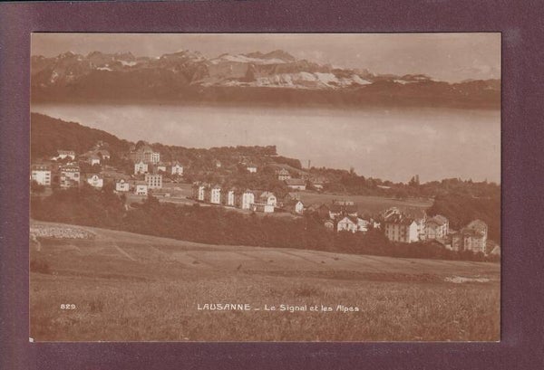 LAUSANNE - Le Signal et les Alpes - 1916