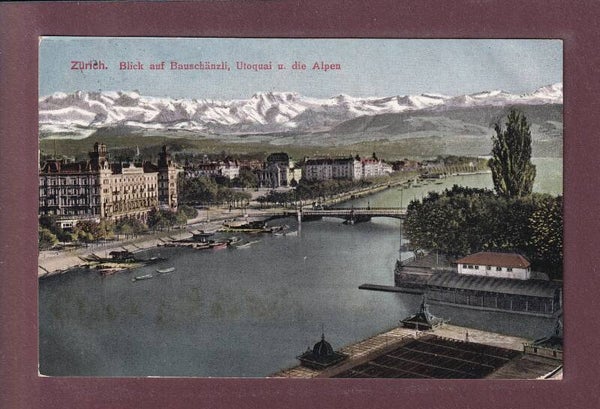 ZÜRICH - Bauschänzli - Utoquai - 1920