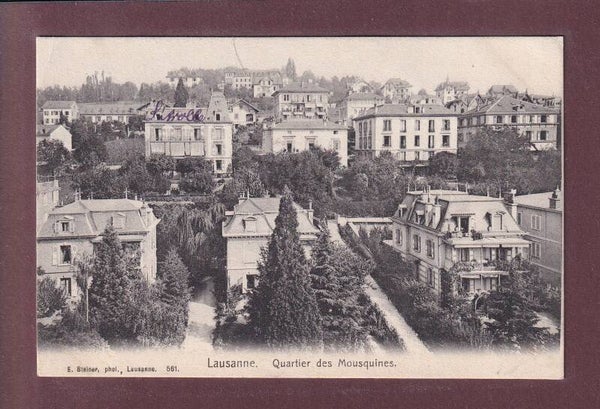 LAUSANNE - Quartier des Mousquines - 1907 // déchirure //