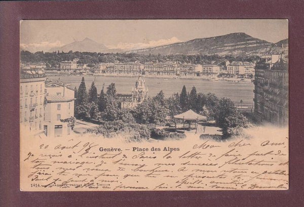 GENEVE - Place des Alpes - 1898 Charnaux Frères