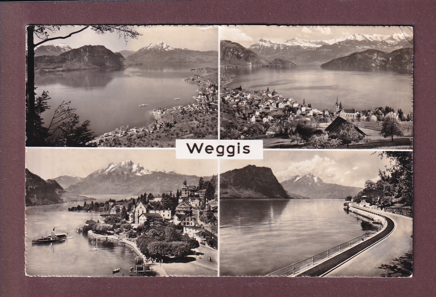 WEGGIS - 4 Bilder - 1955