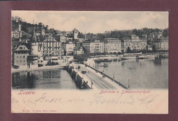 LUZERN - Seebrücke - 1899