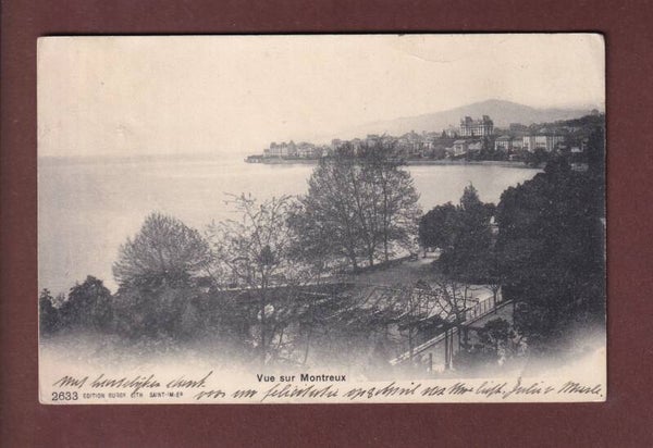 Vue sur MONTREUX - 1905