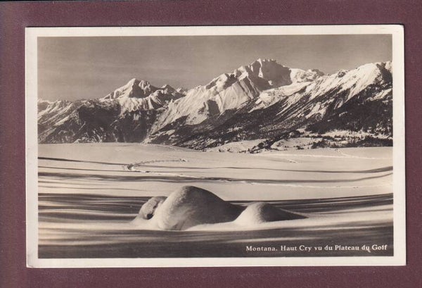 MONTANA - Haut de Cry vu du Golf - 1932