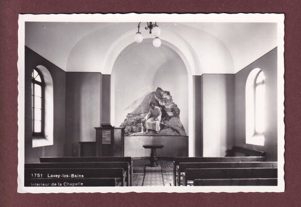 LAVEY-LES-BAINS - Intérieur de la Chapelle - 1956