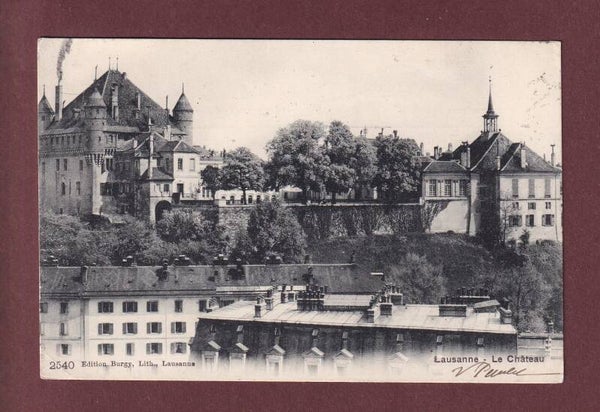 LAUSANNE - Le Château - 1905 // petits plis d'angle //