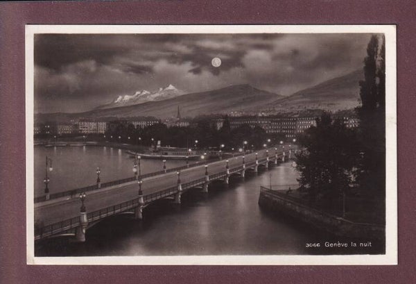 GENEVE la nuit - 1933
